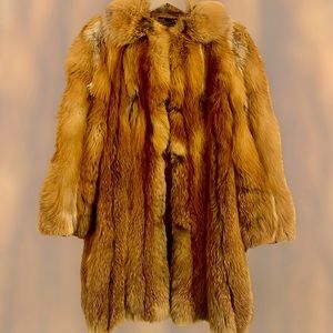 Next Level STUNNING Red Fox Long Coat (Sm/m/L) - #mobwives MOBWIVES!